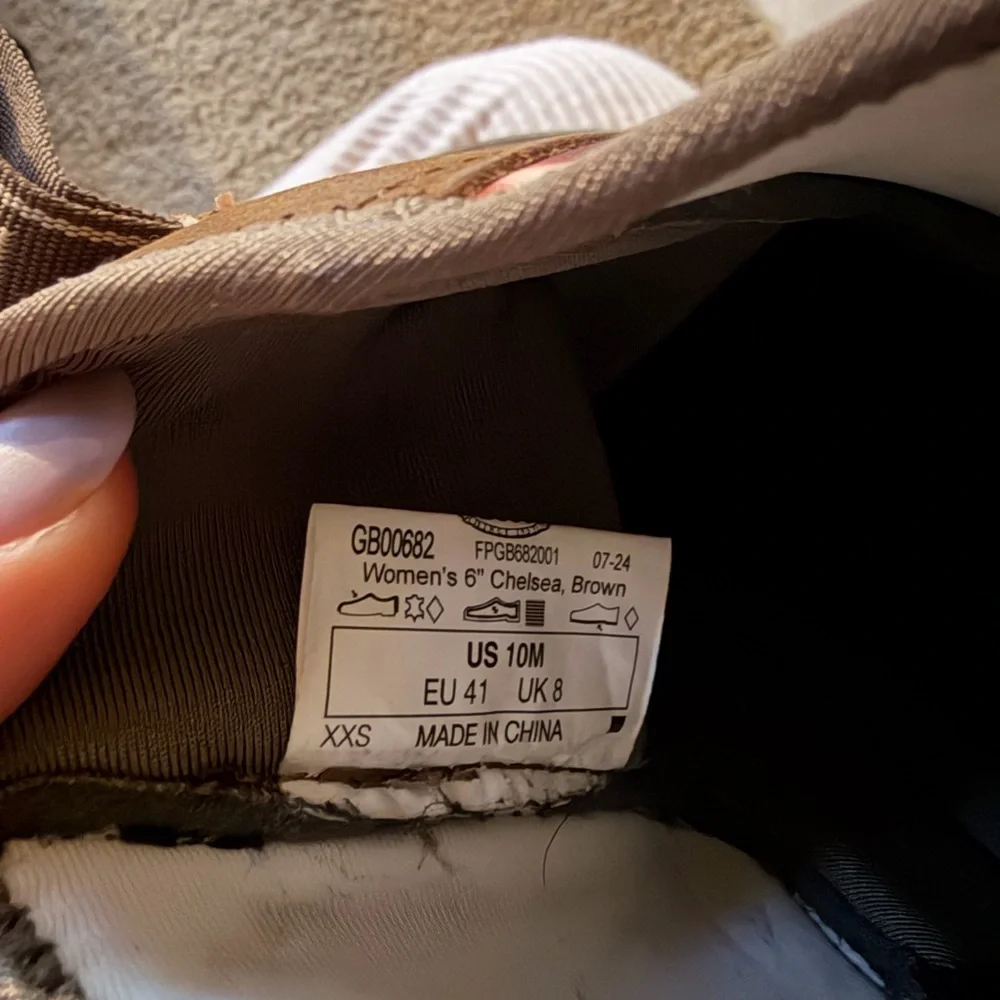 Georgia Boot Cow Brown and White Leather Boots - Picture 6 of 6